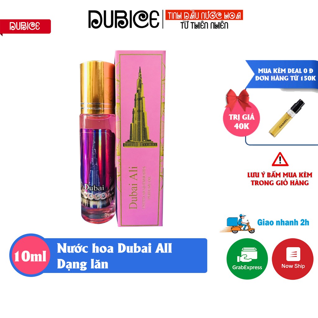 Tinh dầu nước hoa Dubai Ali COCO dạng lăn mini 10ml