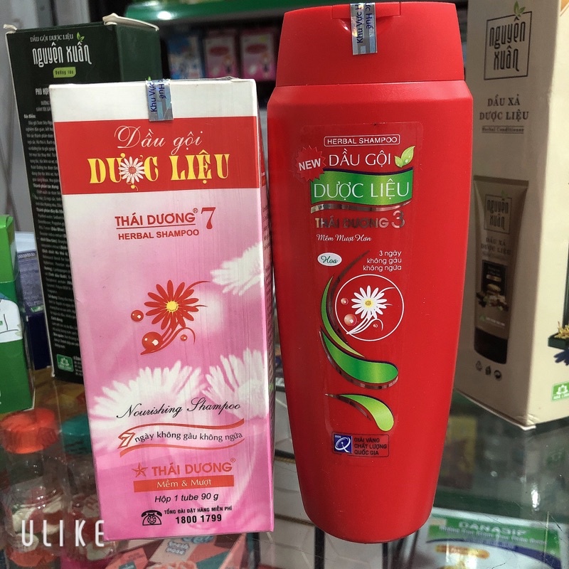 Dầu gội Thái dương 3 và 7 giảm ngứa , giảm gàu