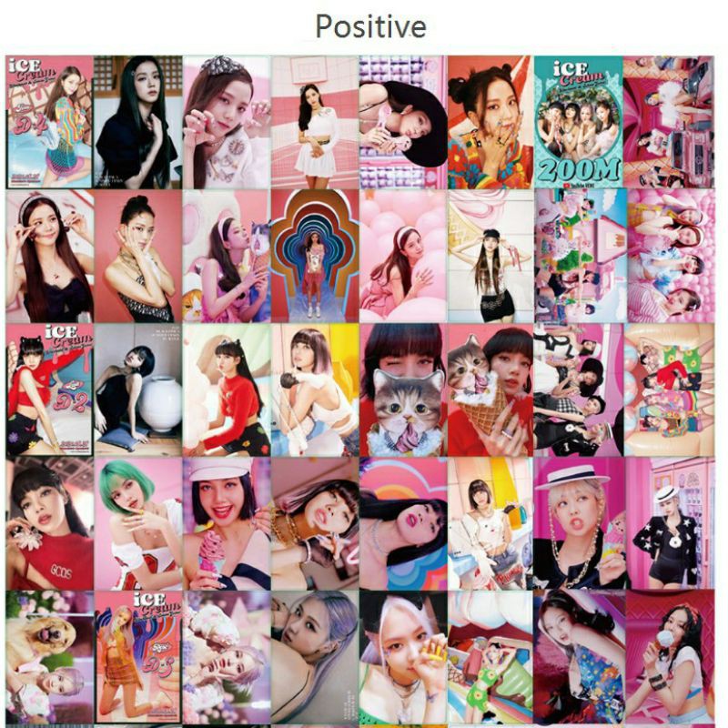 bộ lomo card 54 pcs BLACKPINK trong mv Ice Cream. đủ các thành viên Jisoo Jennie Rosé Lisa