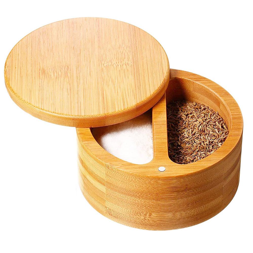 Hộp Đựng Gia Vị 2 Ngăn Sáng Tạo Cho Nhà Bếp