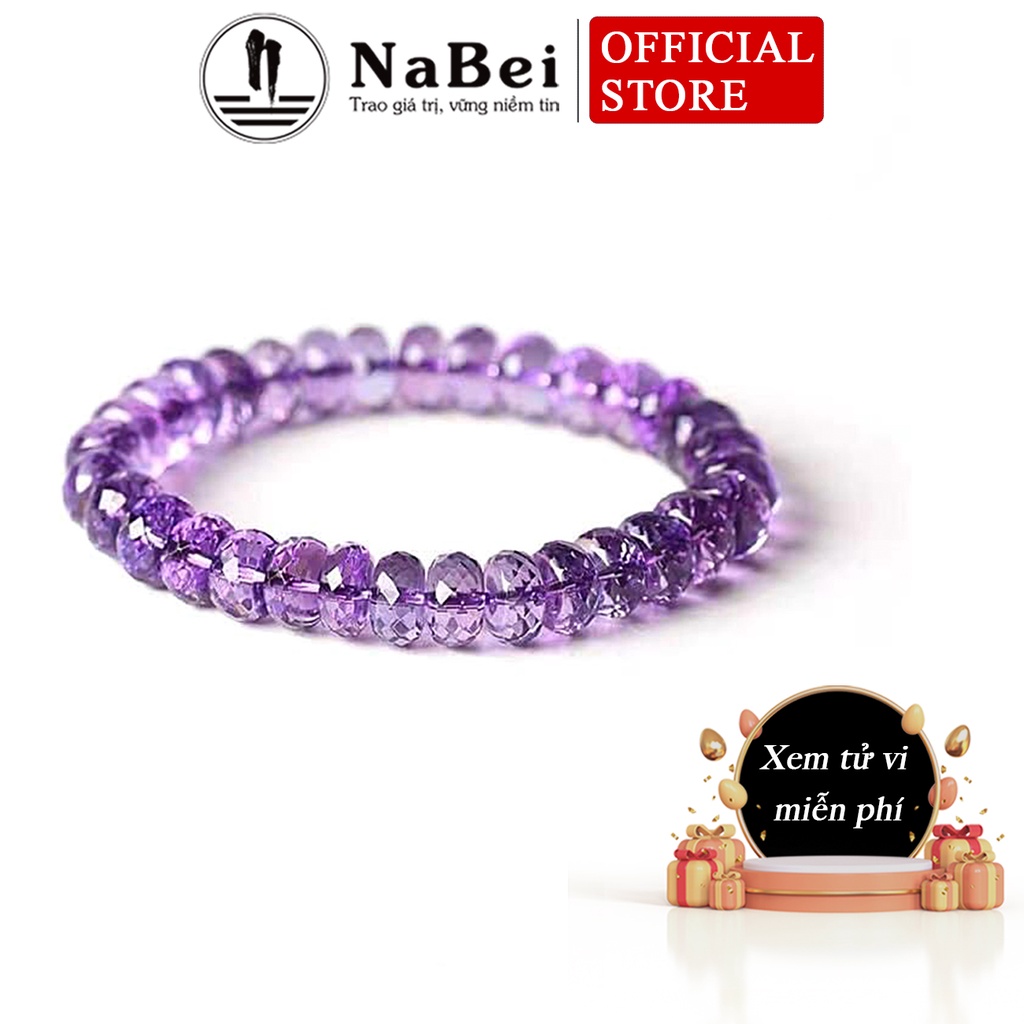Vòng Tay Đá Thạch Anh Tự Nhiên Cắt Giác Phù Hợp Cho Mệnh Kim, Thủy, Mộc, Hỏa, Thổ NB56 - Phong Thuỷ NaBei Store