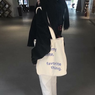 “Favorite” tote bag.