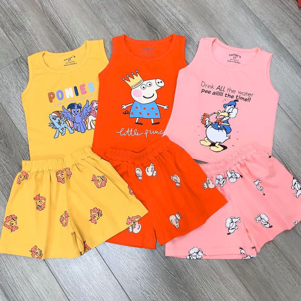Bộ ba lỗ quần giả váy xinh yêu hết nấc cho bé gái - B3lgv