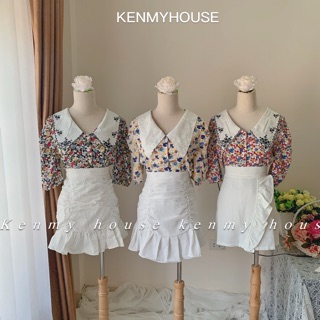 Áo sơ mi kiểu cổ perter pan xinh xắn ❤️[ HÌNH THẬT ]