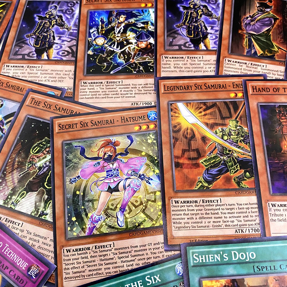 Bài Yugioh ❤️FREESHIP❤️ Thẻ bài Yugioh Six Samurai deck 54 lá