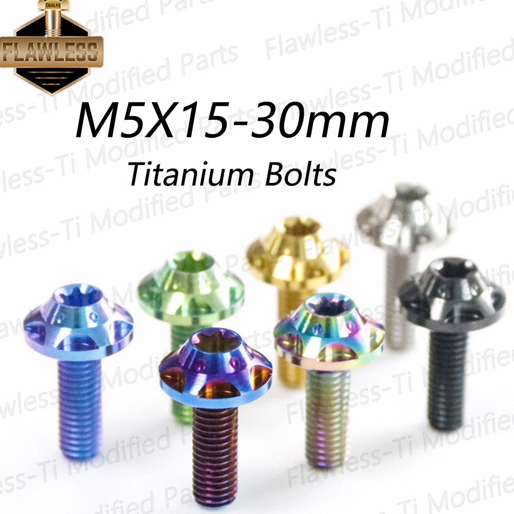 Flawlessti gr5 titan bu lông cnc m5x15 20 25 30 yamaha xmax 300 honda forza 350 tmax 560 sóng 125i