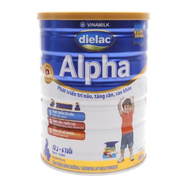 Sữa Dielac Alpha số 4 (2-6 tuổi) 900gr