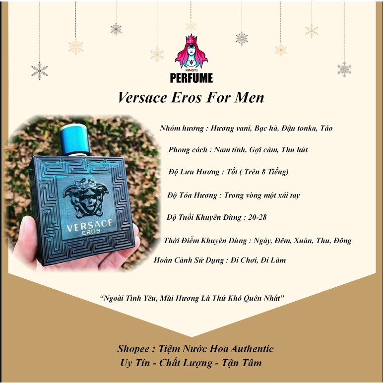 {Chính Hãng} Nước Hoa Versace Eros