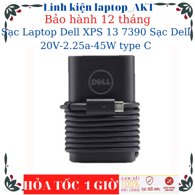 Sạc Laptop Dell XPS 13 7390 Sạc Dell 20V-2.25a-45W type C