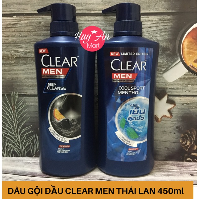 Dầu gội SạCH GÀU Clear men Thái Lan 450ml