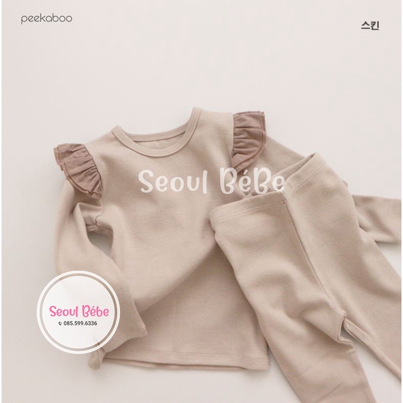 Bộ Mi-Nyong (jumpsuit/rời) cho bé bst mới nhất Peekaboo made in Korea