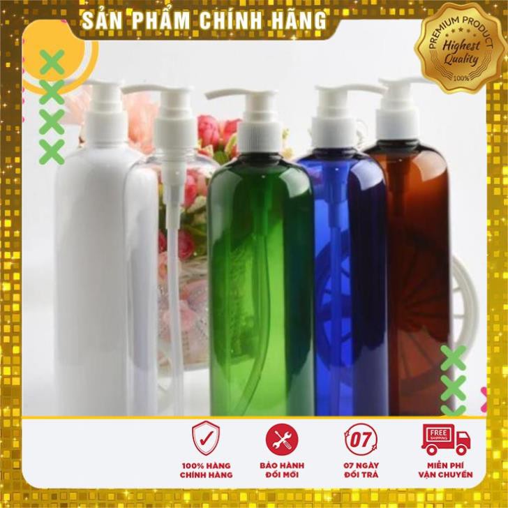 Chai Chiết Mĩ Phẩm ❤ TOP GIÁ RẺ ❤ Chai nhựa vòi nhấn sữa tắm 500ml Thân Cao/ Chai nhựa pet chiết mỹ phẩm .