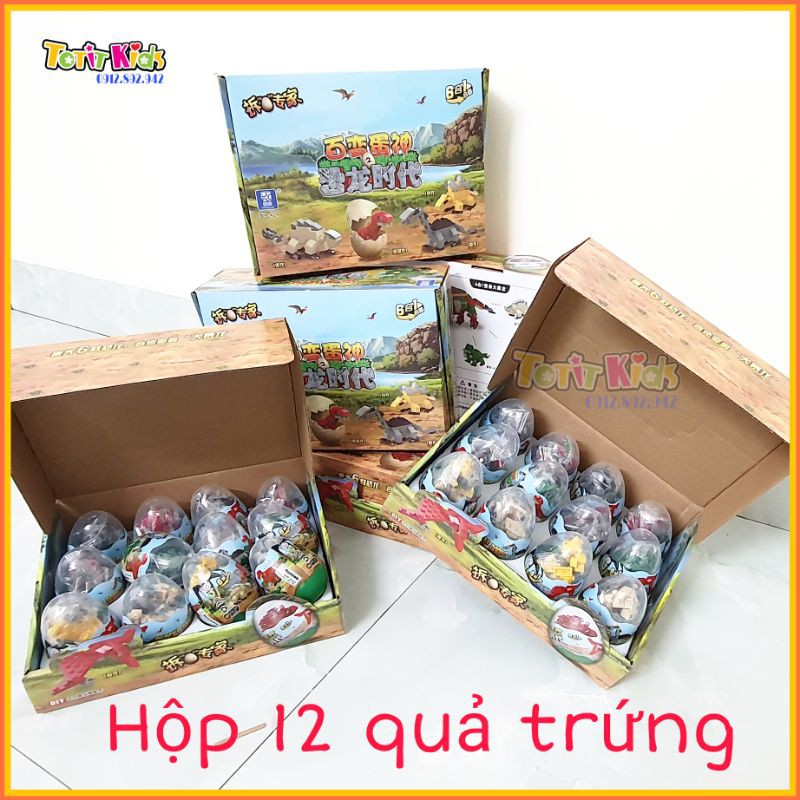 Đồ chơi trứng khủng long, đồ chơi lắp ráp, xếp hình
