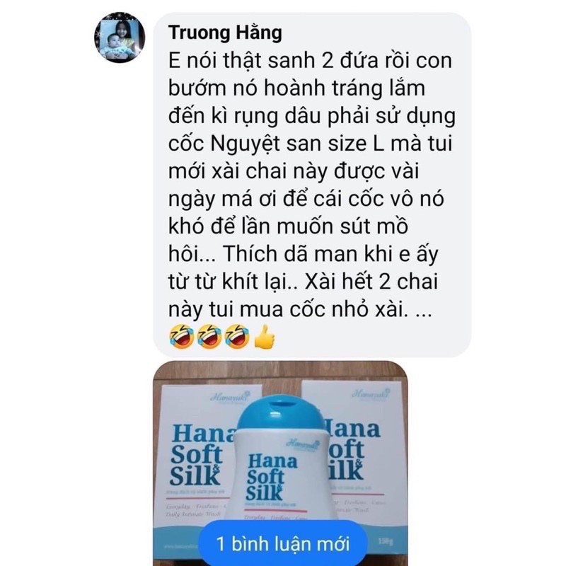 DUNG DỊCH VỆ SINH HANA SOFT SIK CHÍNH HÃNG, TẶNG KÈM MẶT NẠ NHAU THAI CỪU NHẬT BẢN