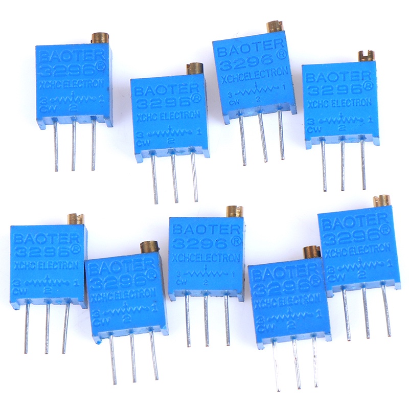 ECSG 10pcs 3296W 1K 2K 5K 20K 50K 200K 500K 1M 2M Trimpot Trimmer Potentiometer