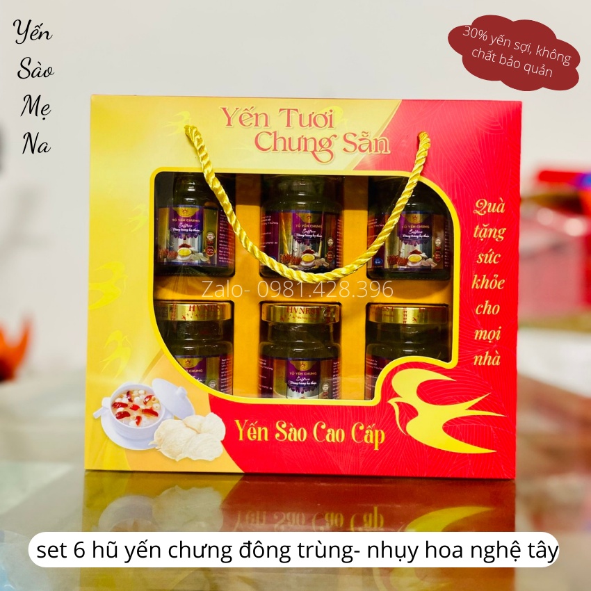 - Set 6 Hũ Yến Sào Chưng Sẵn Hoàng Việt