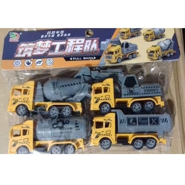 túi 4 chiếc xe đồ chơi cho bé