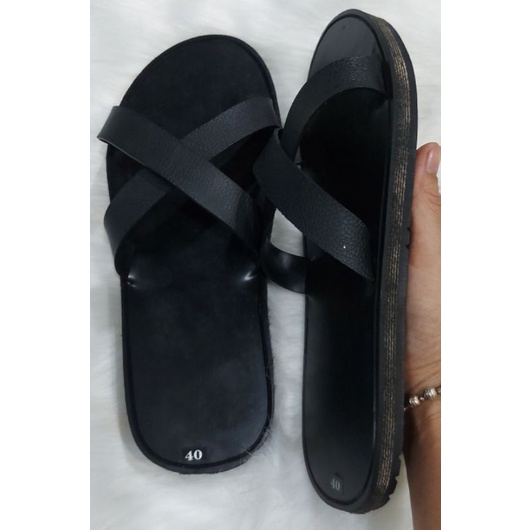 Dép cao su 2 quai chéo