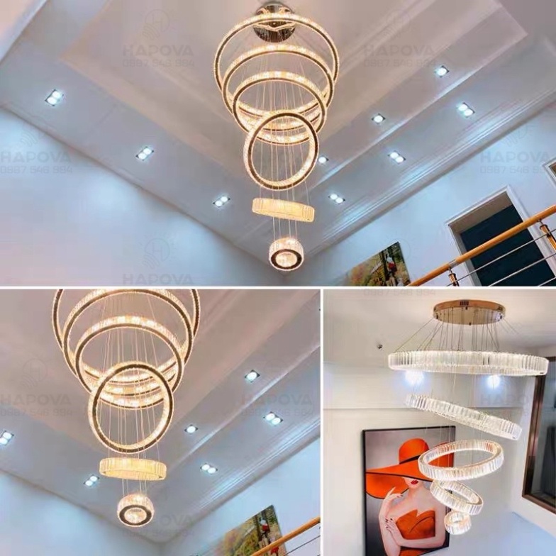 Đèn thả thông tầng 6 vòng 3 chế độ  DTT 5810