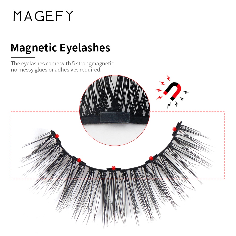 Set 10 cặp mi giả nam châm MAGEFY tiện dụng chất lượng cao