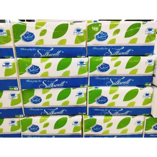 GIẤY ĂN RÚT SILKWELL XANH 250 TỜ