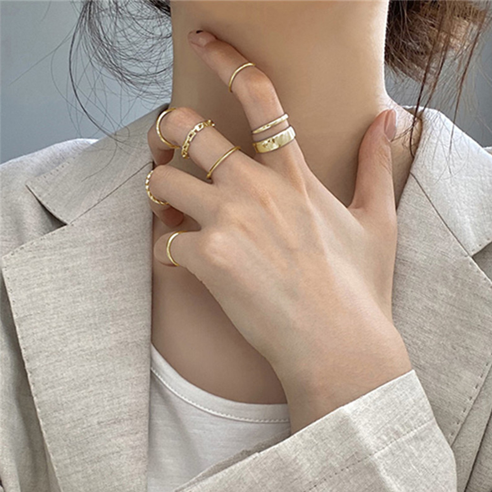 Set nhẫn đeo tay thời trang phong cách cho nữ