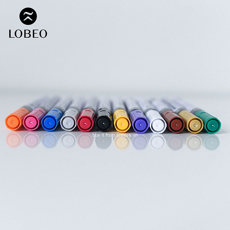 [Lỗ Store] Bút Sơn Marvy Industrial Paint Marker (Black-White-Silver)