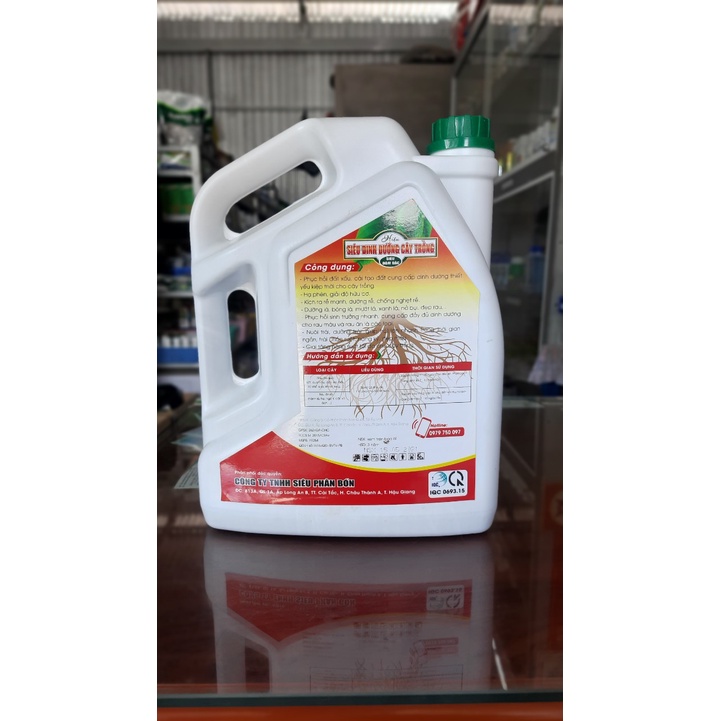 SIÊU DINH DƯỠNG CÂY TRỒNG 5L - kích rễ, đâm chồi, dưỡng cây, dày lá, nuôi trái, lớn trái, chắc ruột, nặng ký...