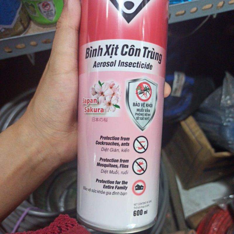 Bình xịt côn trùng RED FOXX 300ml và 600ml hương chanh/ hoa anh đào