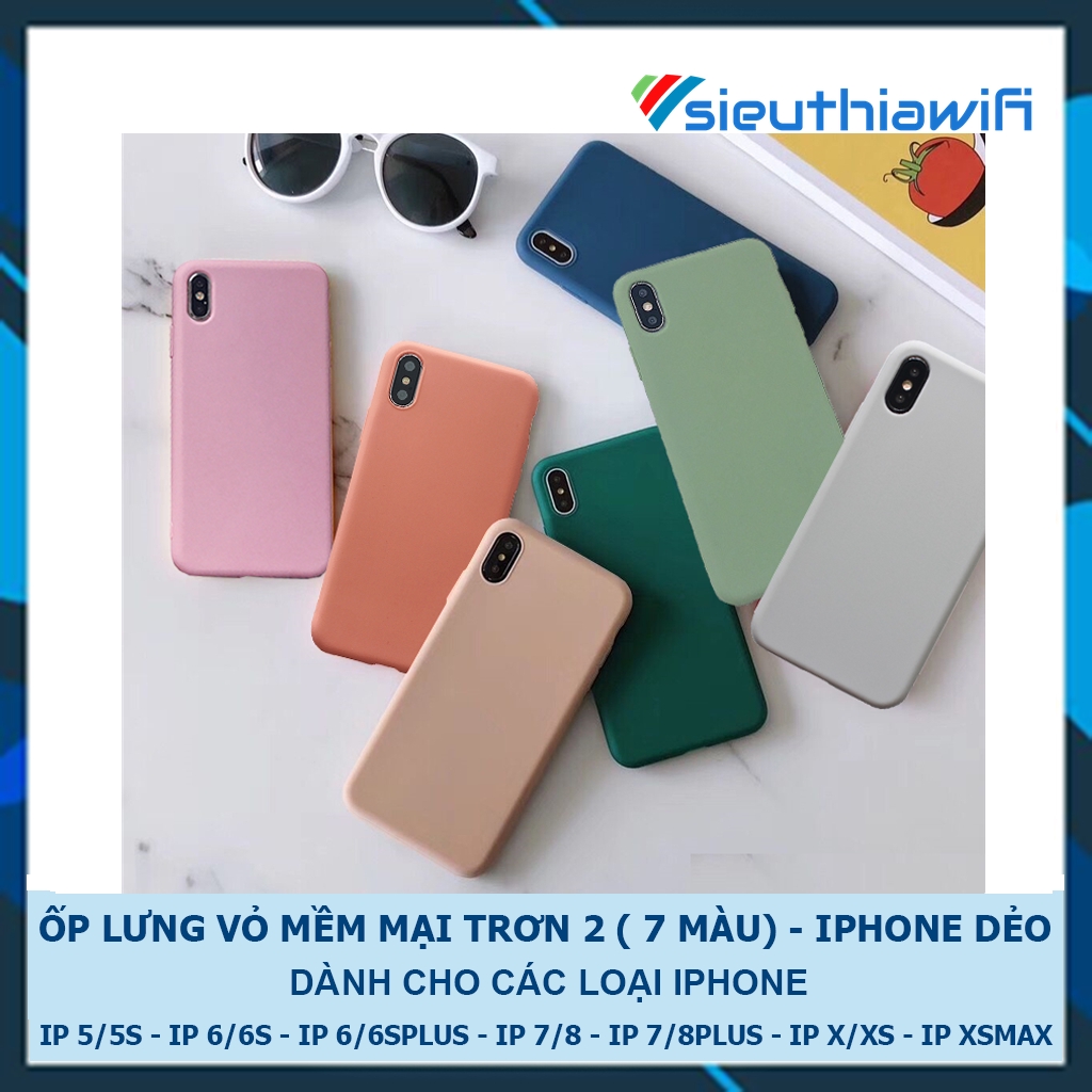 Ốp lưng iphone mềm mại 5/5s/6/6plus/6s/6splus/7/7plus/8/8plus/x/xr/xs/11/12/pro/max/plus/promax - Awifi Case F1-5