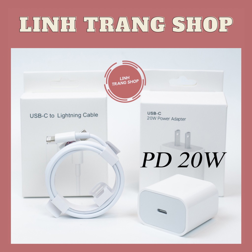 PD20W (Có Hộp) Bộ Sạc Nhanh PD20W Dành Cho IP 13,12/11/XS/X/8/7/6 ( Bảo Hành 12 Tháng)