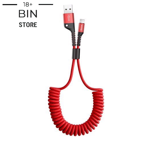 Cáp sạc dây xoắn đàn hồi Baseus Fish Eye Spring Data/TypeC