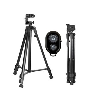 Chân giá đỡ máy ảnh Tripod 3366 cao 145cm có tay cầm quay phim chuyên vlog