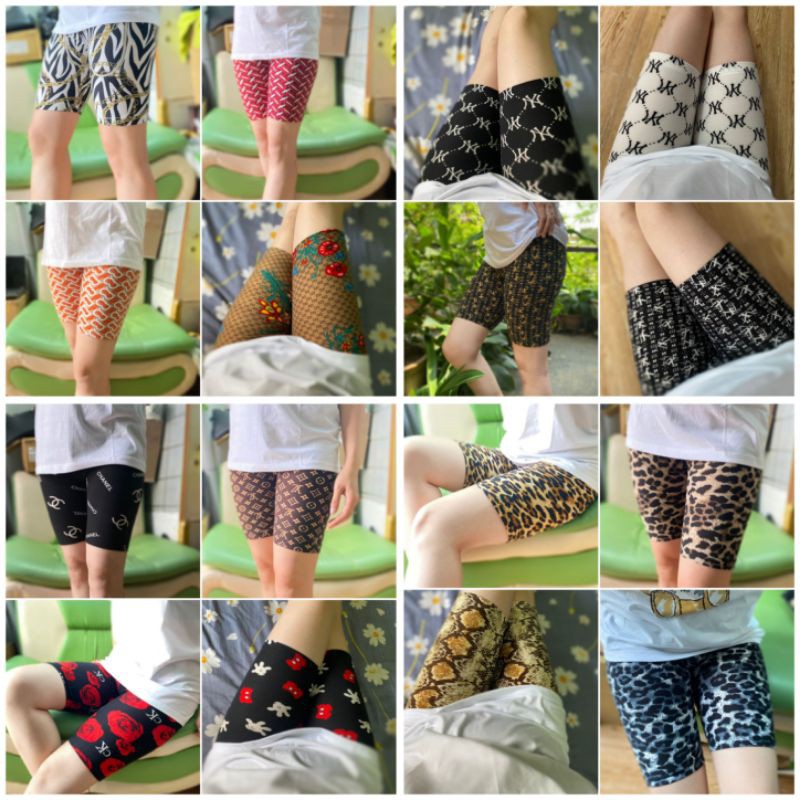 BIGSIZE Quần ngố trên gối legging đùi thun thái lan (hàng RAINBOW)