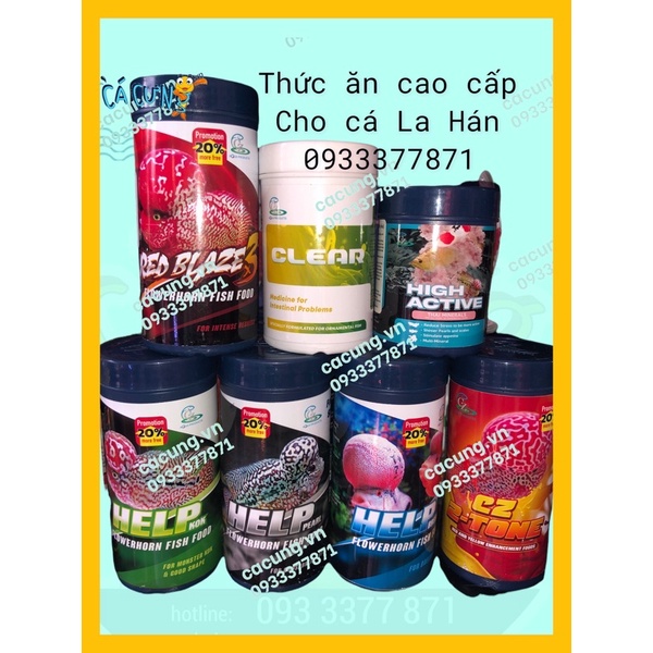 Thức ăn lên Đầu Màu Châu cho cá la hán - Cz1 Cz2 Cz19 Clear High Active (Hàng Công Ty Thái Lan)