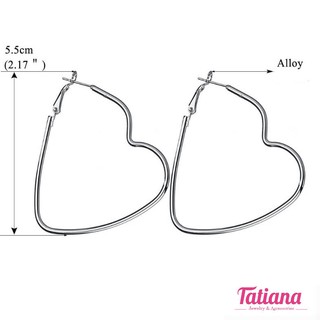 Bông tai khoen trái tim - Tatiana - Bh3045