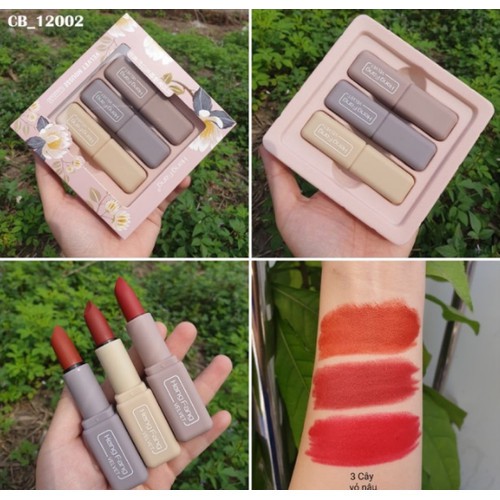 Sét son sáp 3 cây Heng Fang ♥️ HOT ♥️ Siêu lì Siêu mướt | BigBuy360 - bigbuy360.vn