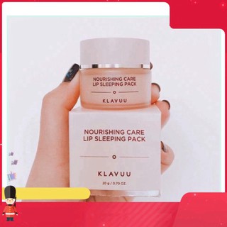NBBN Mặt Nạ Ngủ Môi Dưỡng Ẩm Sâu, Loại Bỏ Tế Bào Chết Nhẹ Nhàng Klavuu Nourishing Care Lip Sleeping Pack 20g NBBN