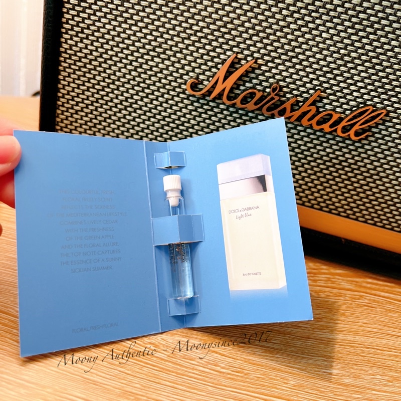 Vial Nước hoa D&amp;G Light blue pour femme edt 1.5ml