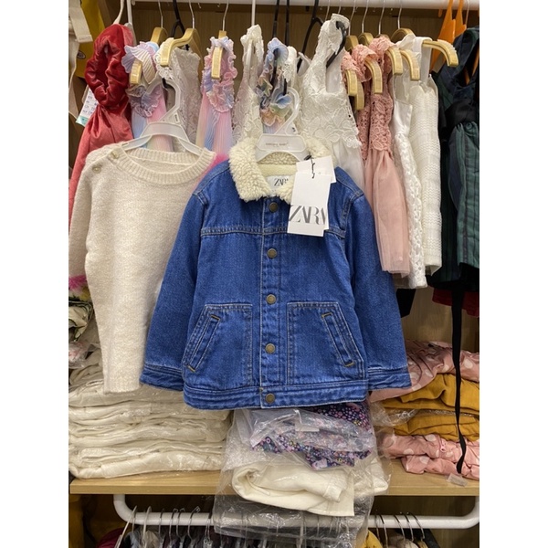 Áo khoác bò lót lông