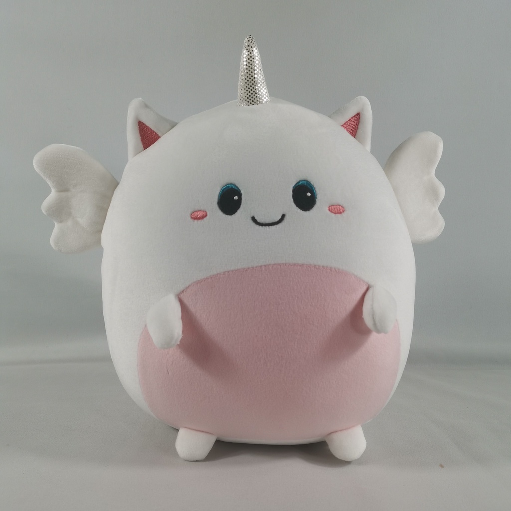 Đồ chơi thú bông hình mèo/ sư tử/ chó/ cú 25 cm dạng squishmallow sáng tạo dễ thương