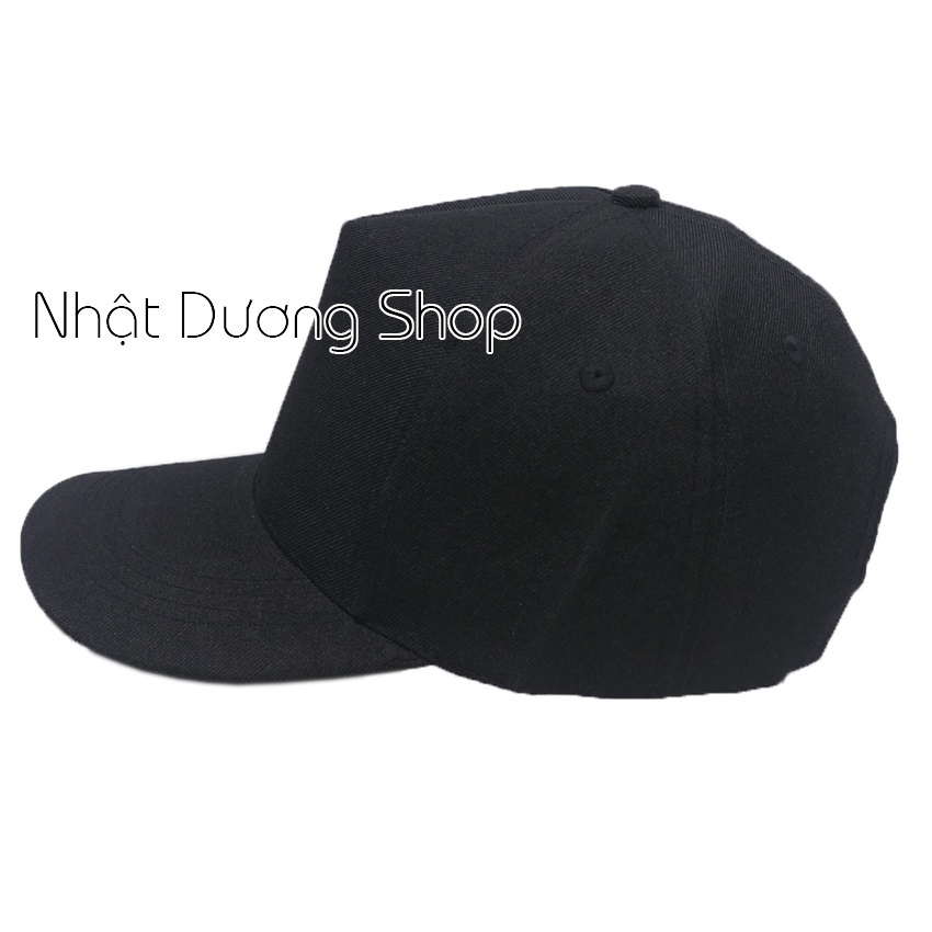 Nón kết không thêu sam sung- Đen thích hợp cho cả nam và nữ, chất liệu vải Cotton thoáng mát
