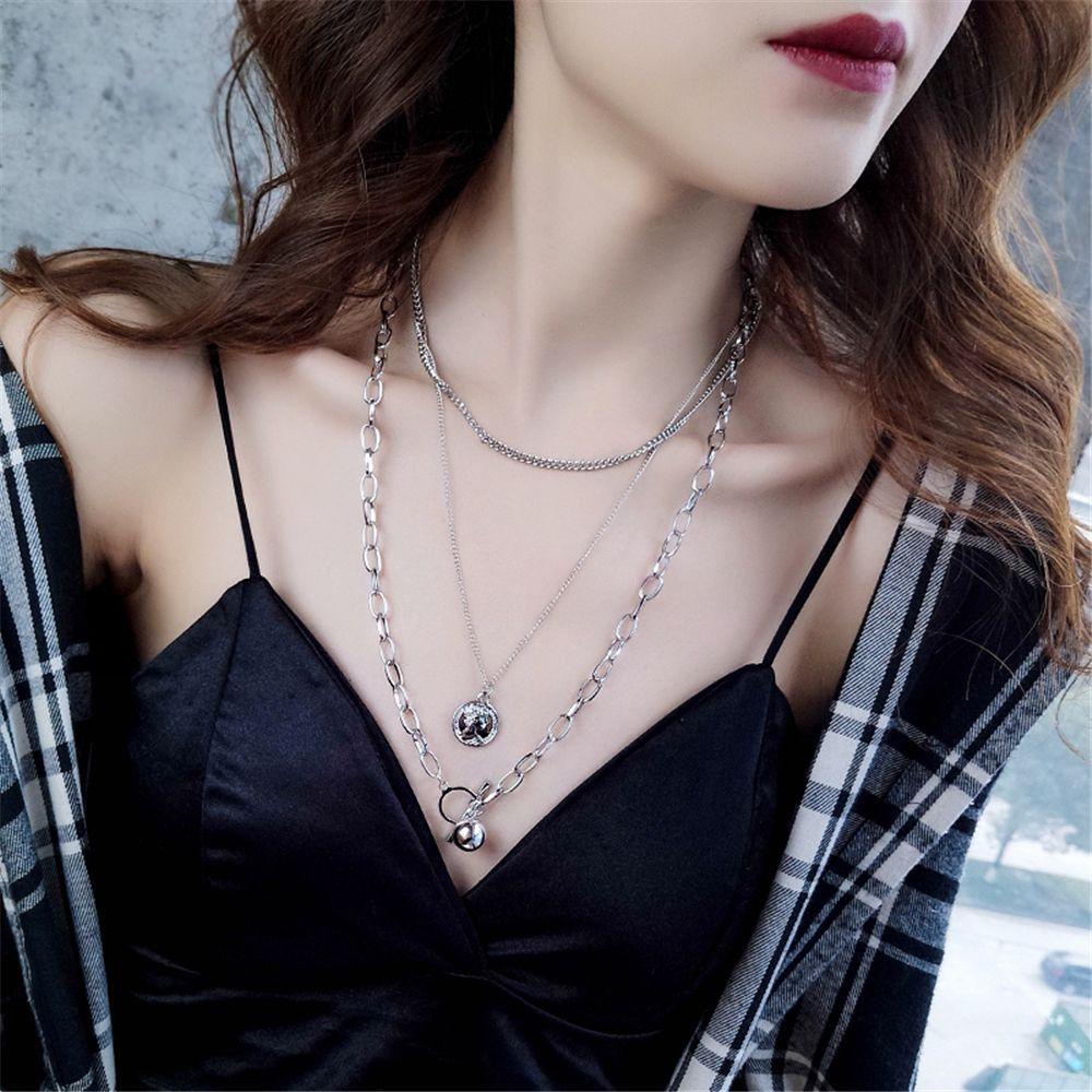 Dây Chuyền Thời Trang Cho Nam &amp; Nữ|Vòng Cổ Mặt Đồng Xu Phong Cách Rock