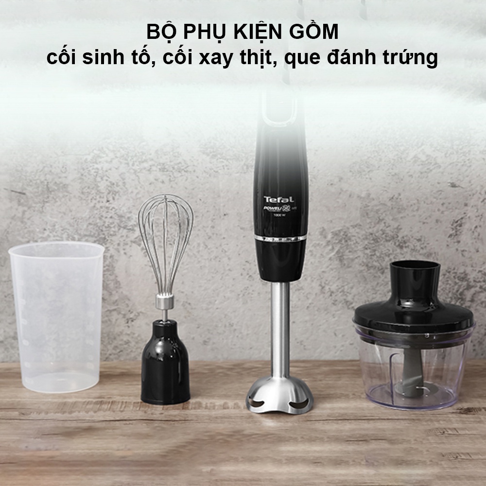 Máy Xay Sinh Tố Cầm Tay Thương Hiệu Pháp Tefal HB943838 – Có Xay Thịt – Bảo Hành 24 Tháng