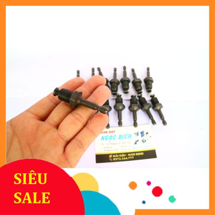 Đầu Chuyển Lục Giác Sang Đầu Kẹp Mũi khoan 13mm ( ren 12.7mm).