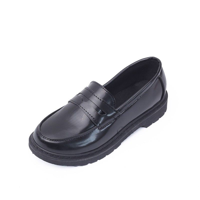 Giày da nữ, giày lười nữ loafer oxford nữ đế bằng da PU đứng form ulzzang G02 - Có ảnh thật