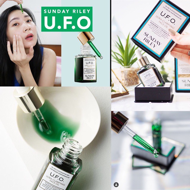 [MINI] DẦU DƯỠNG ĐÌNH ĐÁM CHO DA DẦU MỤN SUNDAY RILEY UFO ULTRA CLARIFYING FACE OIL