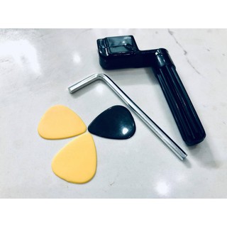 (Combo 3 sản phẩm giá rẻ) 3 Pick gảy, quay dây đàn, lục giác chỉnh cần đàn