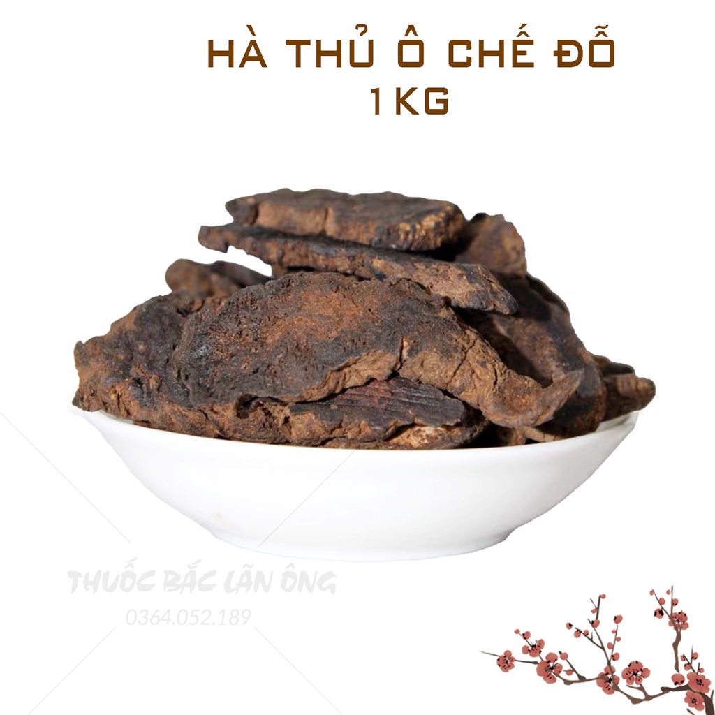 Hà thủ ô chế đỗ 1kg (Hà thủ ô rừng, cải thiện bạc tóc hiệu quả)