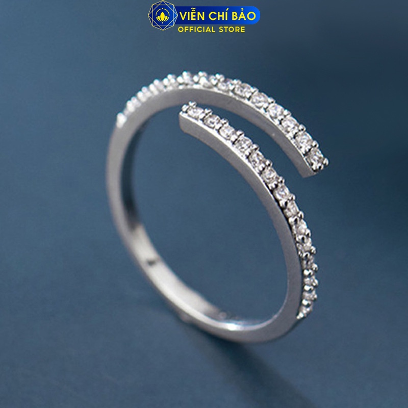 Nhẫn bạc nữ Glint chất liệu bạc 925 thời trang phụ kiện trang sức nữ thương hiệu Viễn Chí Bảo N400176x